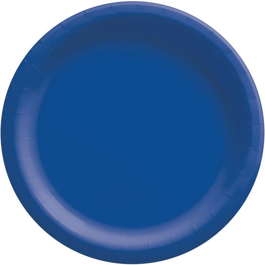 Royal Blue Extra Sturdy Paper Dinner Plates, 10in, 20ct